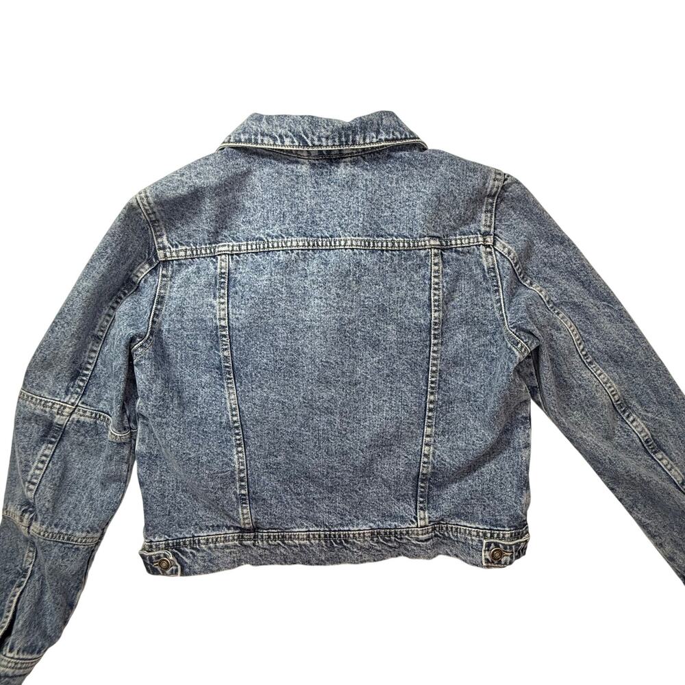 Free People We The Free Rumors Cropped Denim Jacket 100%Cotton Classic/Modern - Picture 13 of 16
